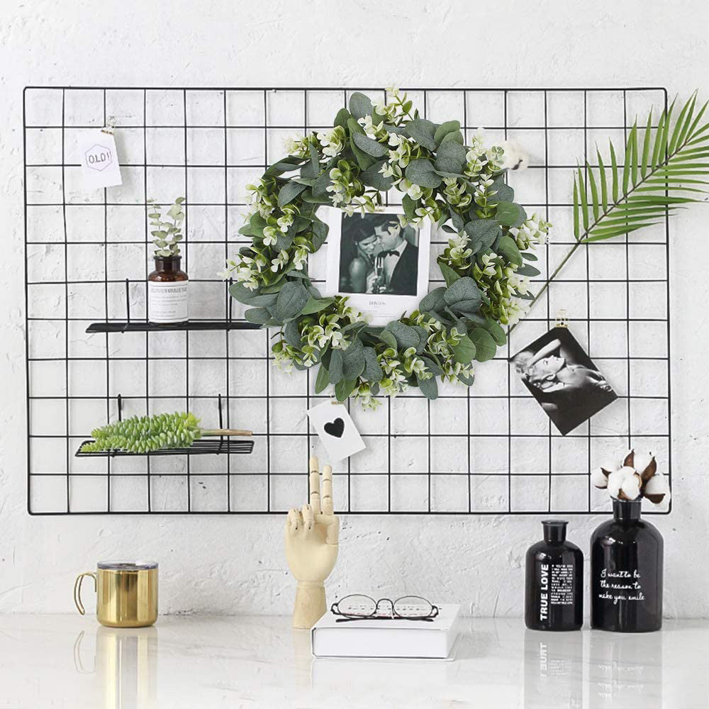 SoftHaven Faux Eucalyptus Wreath, 42cm - view 7