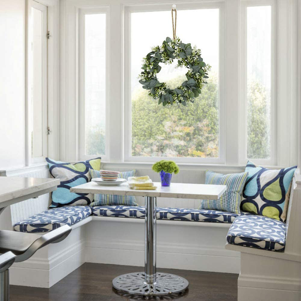 SoftHaven Faux Eucalyptus Wreath, 42cm - view 2