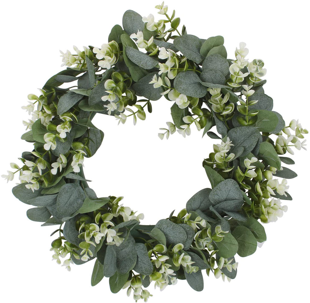 SoftHaven Faux Eucalyptus Wreath, 42cm - view 5