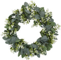 SoftHaven Faux Eucalyptus Wreath, 42cm - view 5