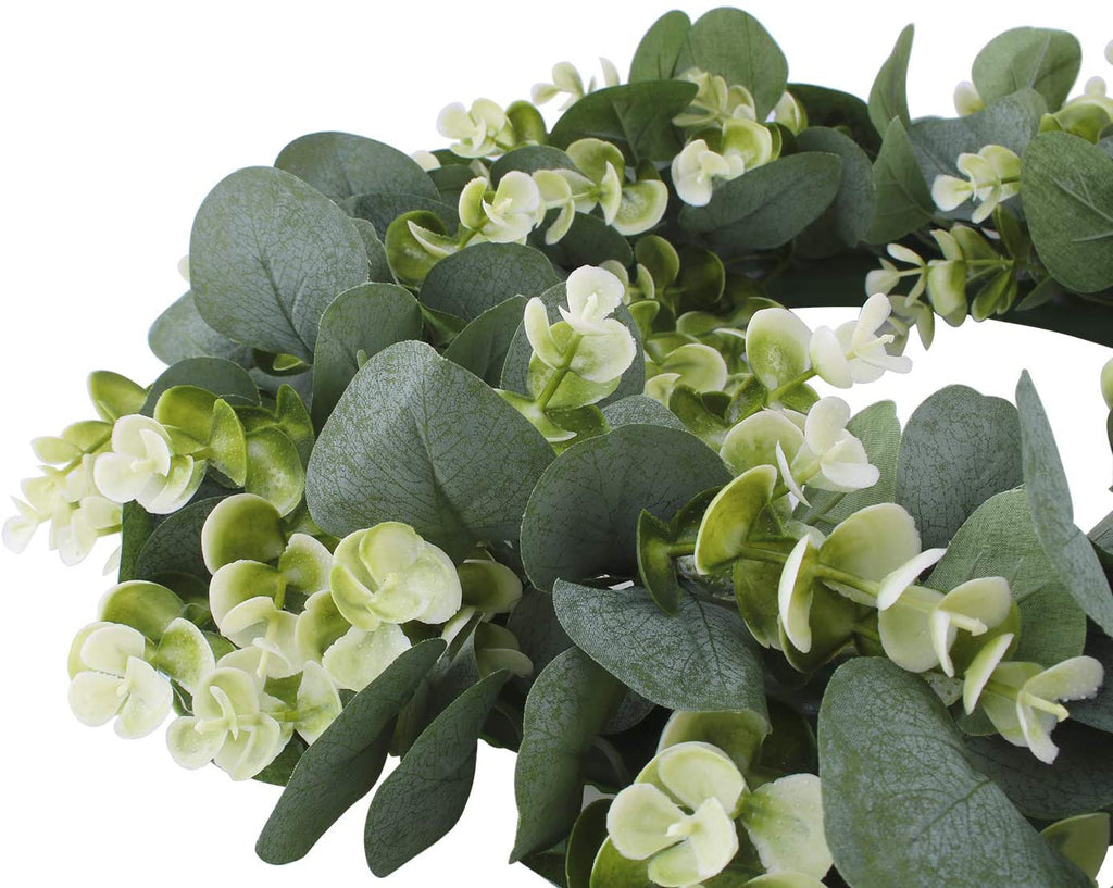 SoftHaven Faux Eucalyptus Wreath, 42cm - view 3