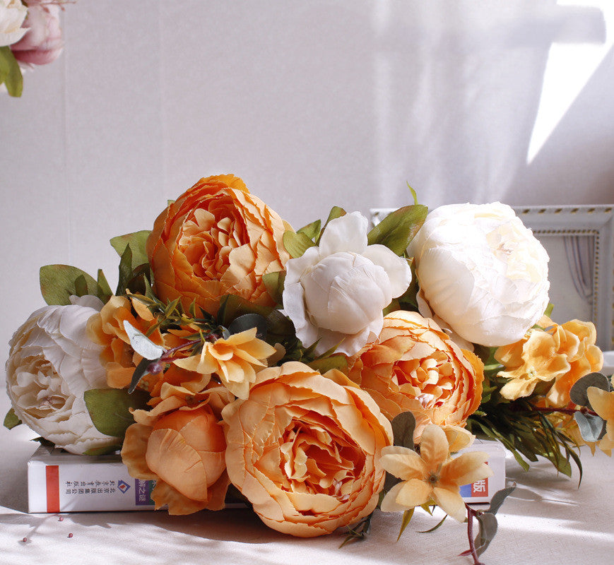 SoftHaven Faux Peony Bouquet - view 7
