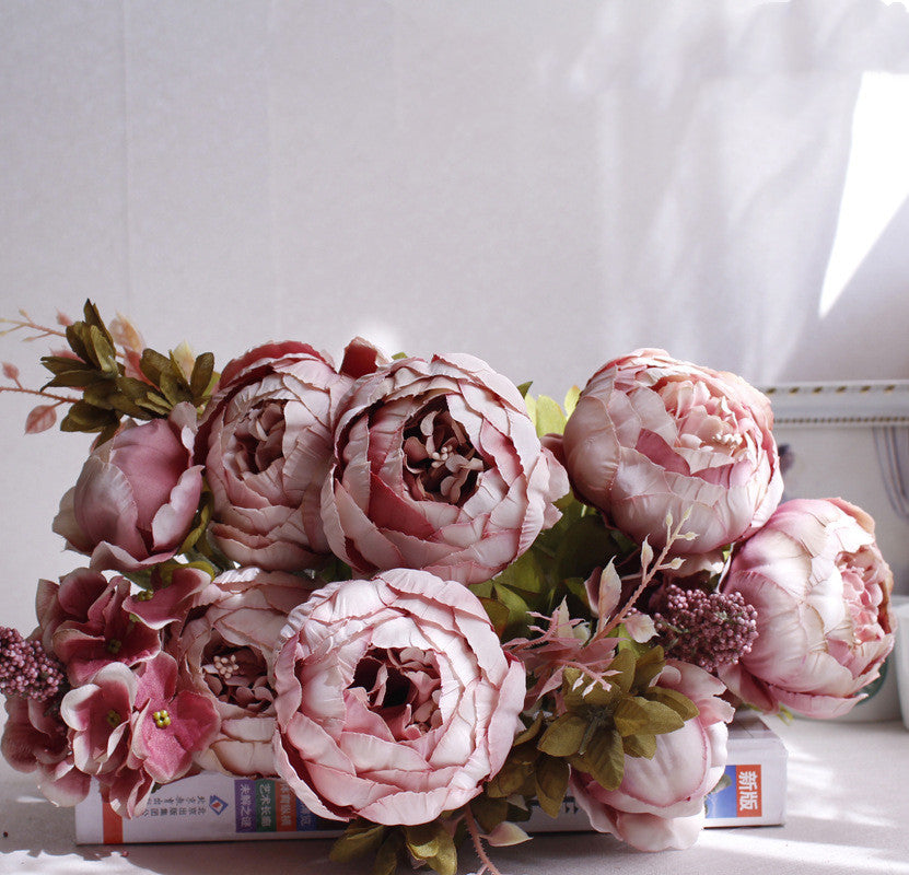 SoftHaven Faux Peony Bouquet - view 5
