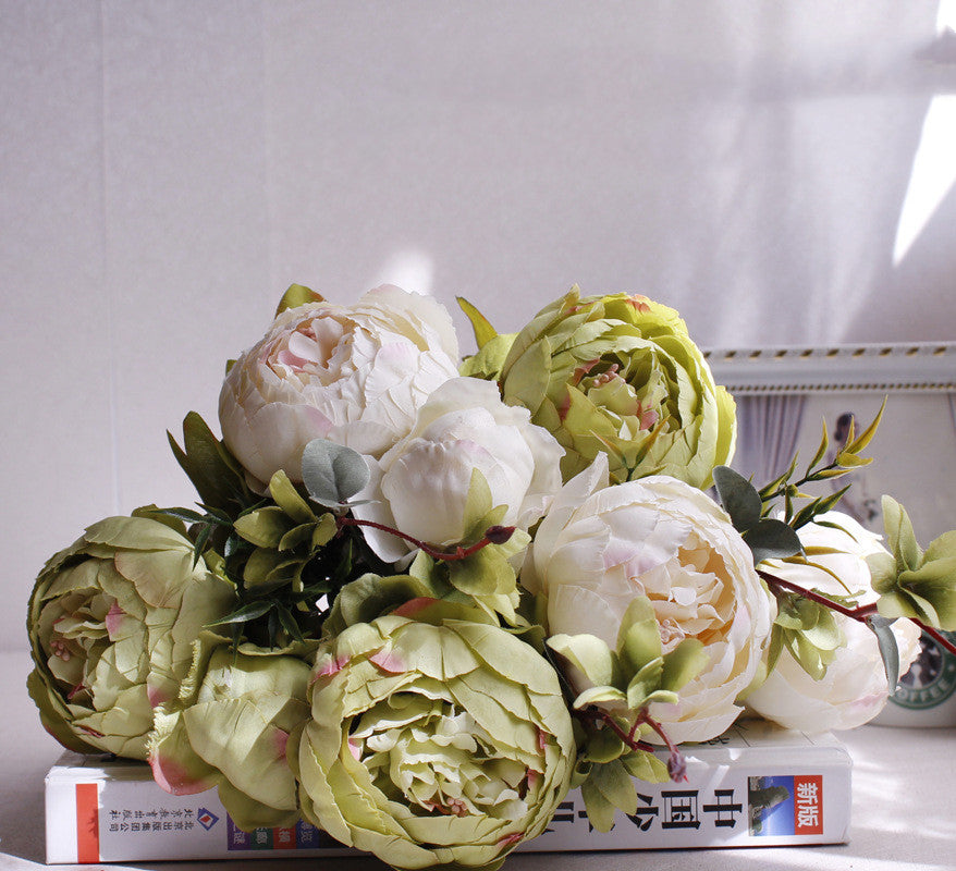 SoftHaven Faux Peony Bouquet - view 8