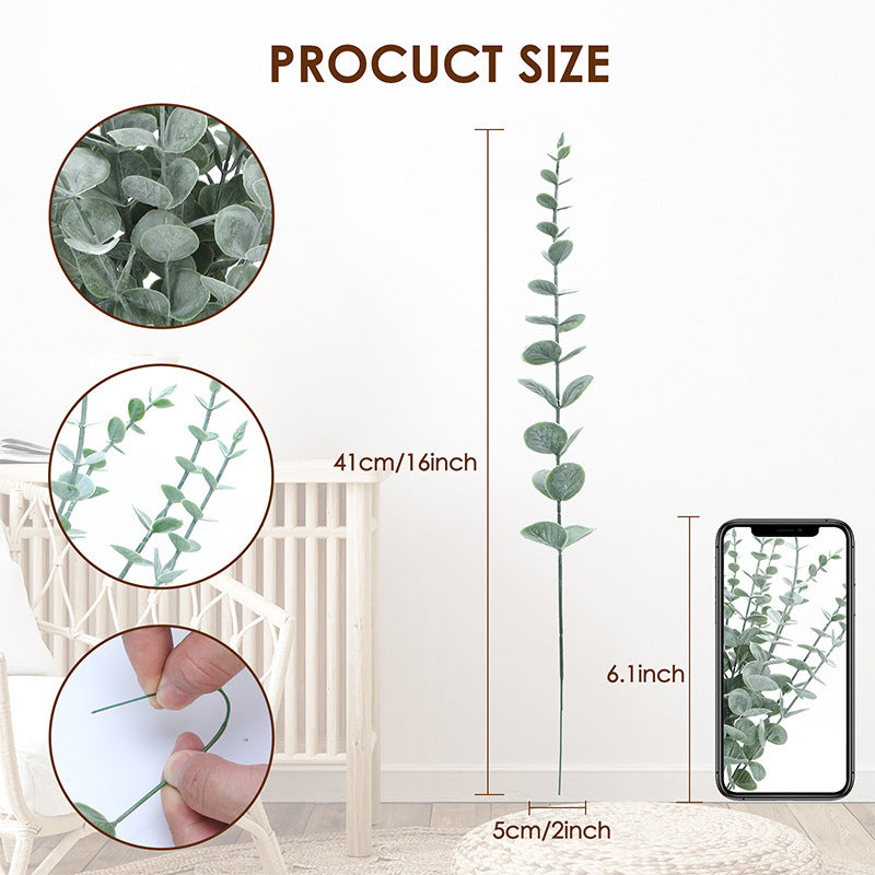 SoftHaven Faux Eucalyptus Stems, 45cm (Pack of 12) - view 6