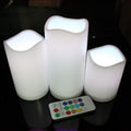 SoftHaven Flameless LED Pillar Candles (Set of 3)