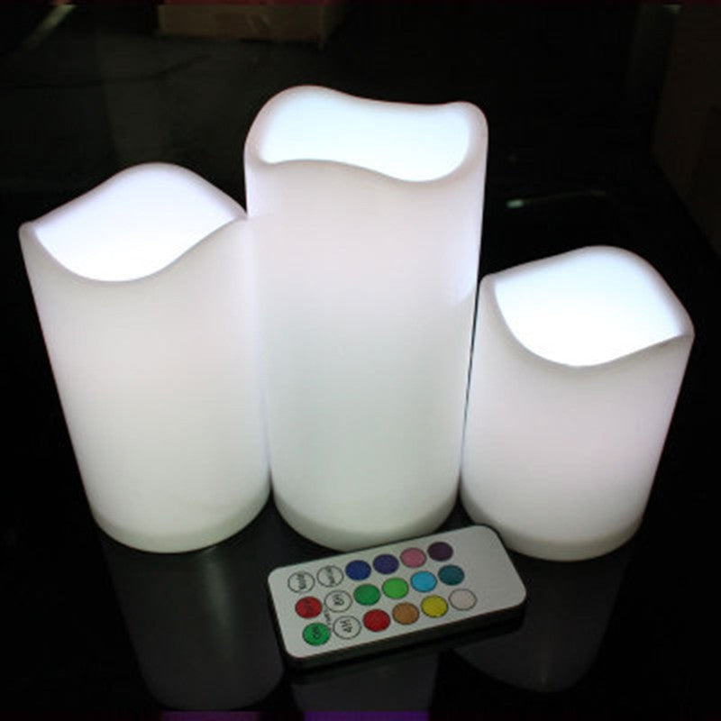 SoftHaven Flameless LED Pillar Candles (Set of 3)