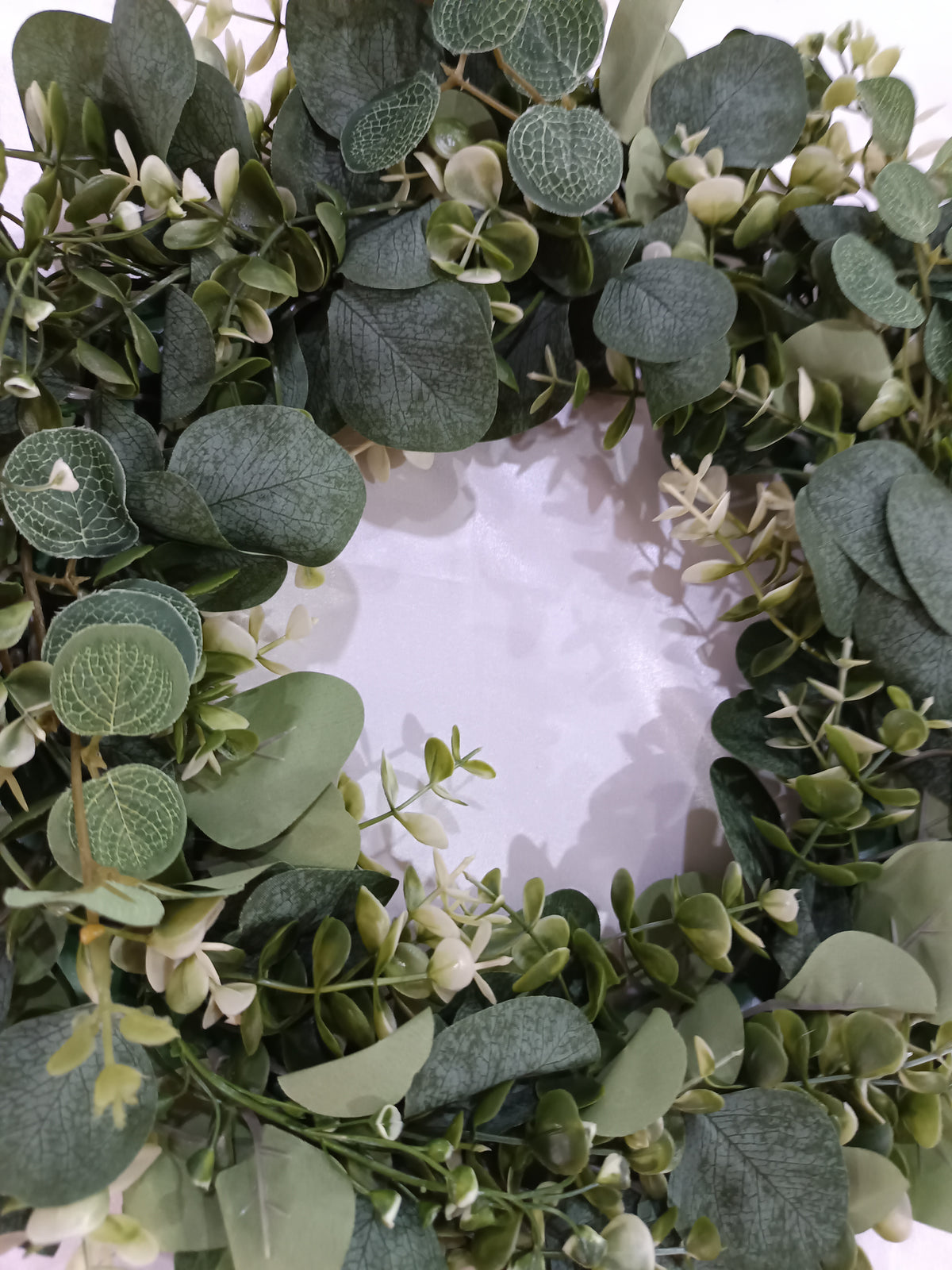 SoftHaven Faux Eucalyptus Wreath, 42cm - view 6