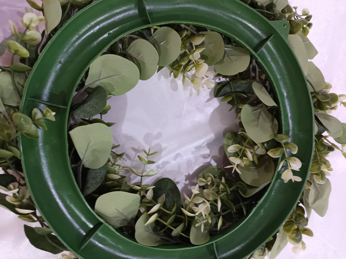 SoftHaven Faux Eucalyptus Wreath, 42cm - view 8