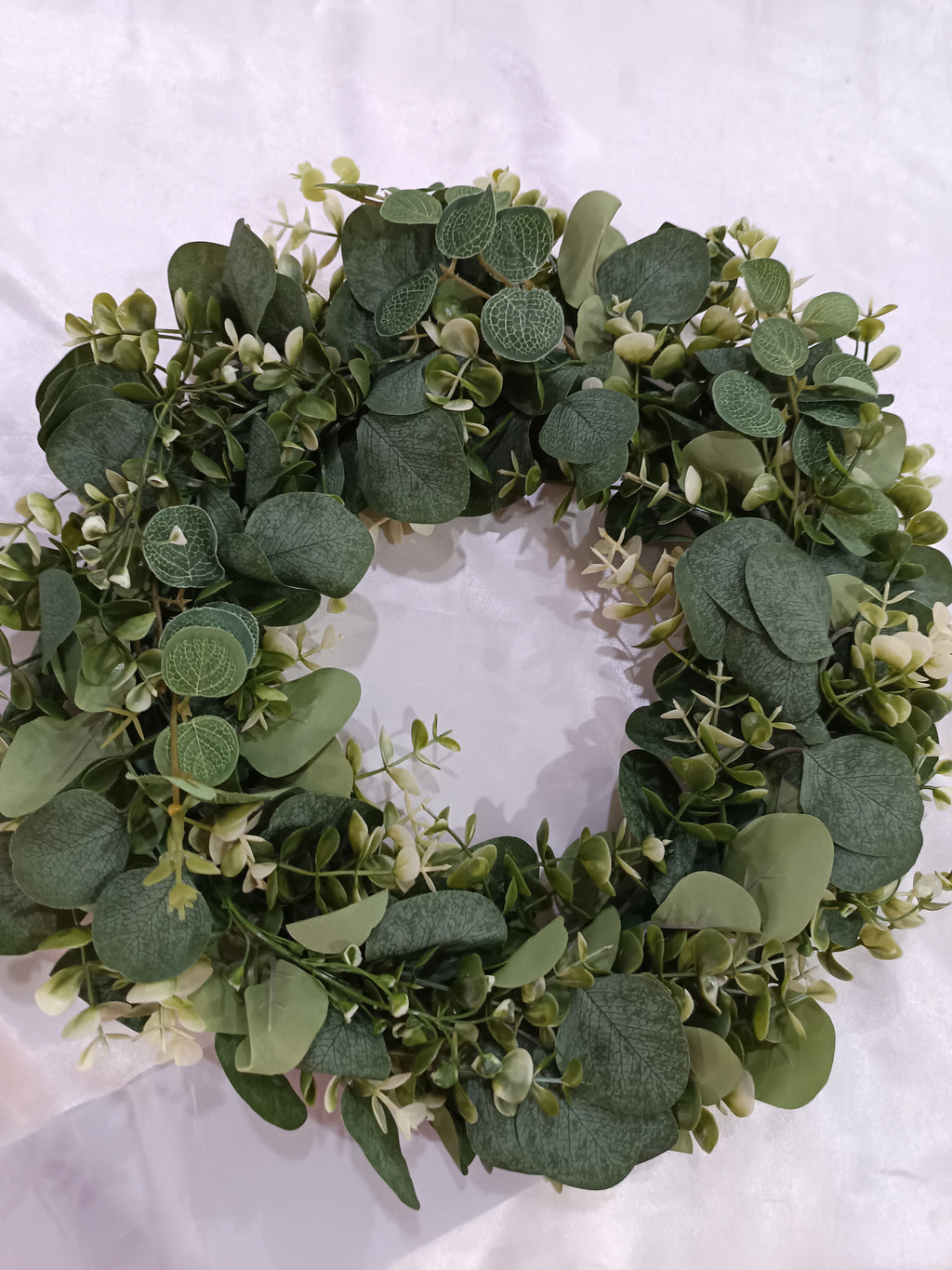 SoftHaven Faux Eucalyptus Wreath, 42cm - view 4